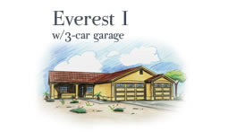 Everest I with 3-car garage