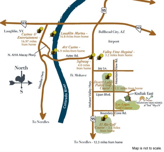 Map of bullhead city